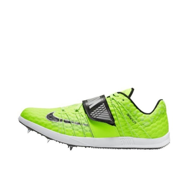 推荐商品：Nike Zoom TJ Elite 跑鞋 减震防滑耐磨织物田径训练 Volt Black 荧光黄/黑色