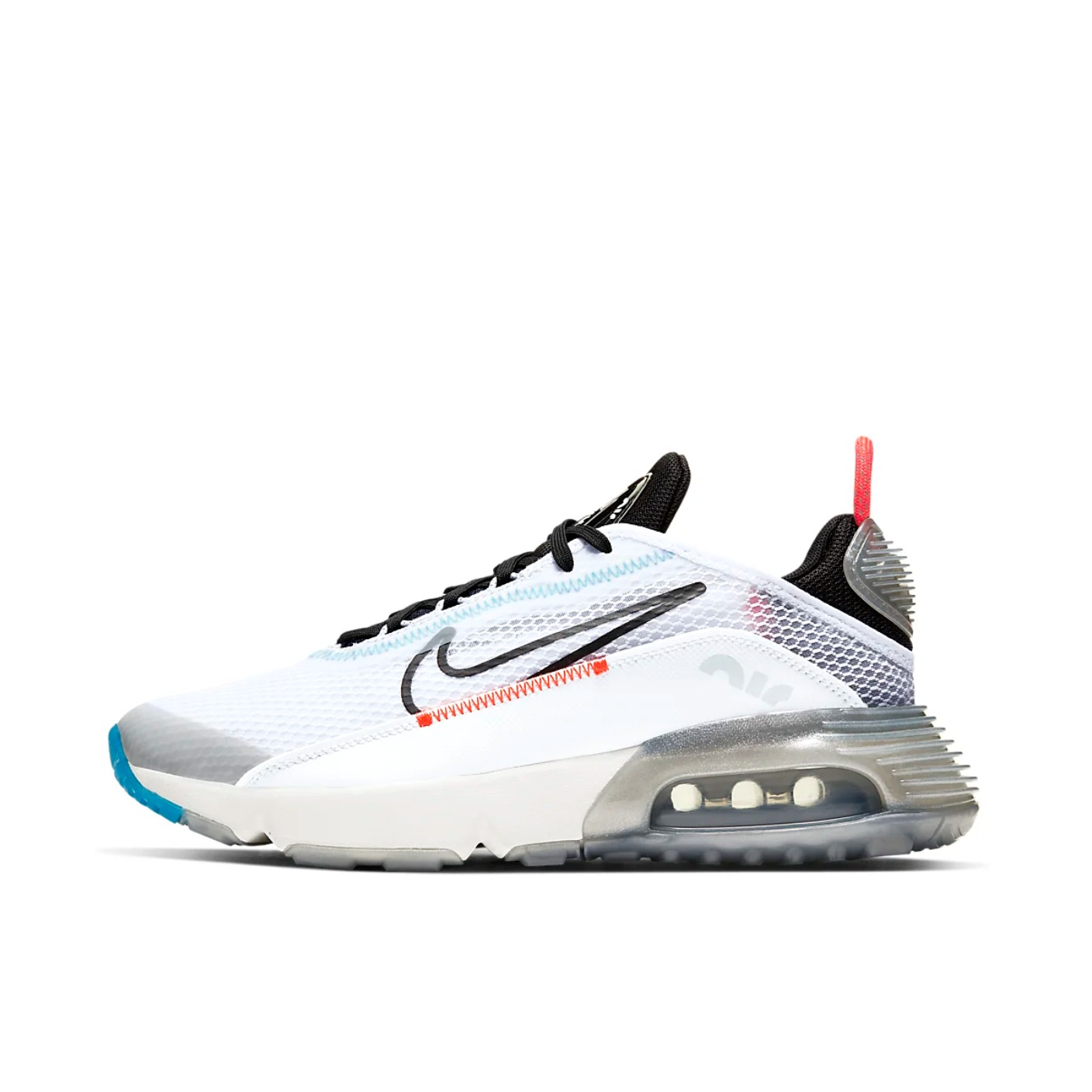 推荐商品：Nike Air Max 2090 跑鞋 缓震耐磨轻便透气潮流休闲舒适织物运动圆头回弹 White Grey Blue 女款/首发配色