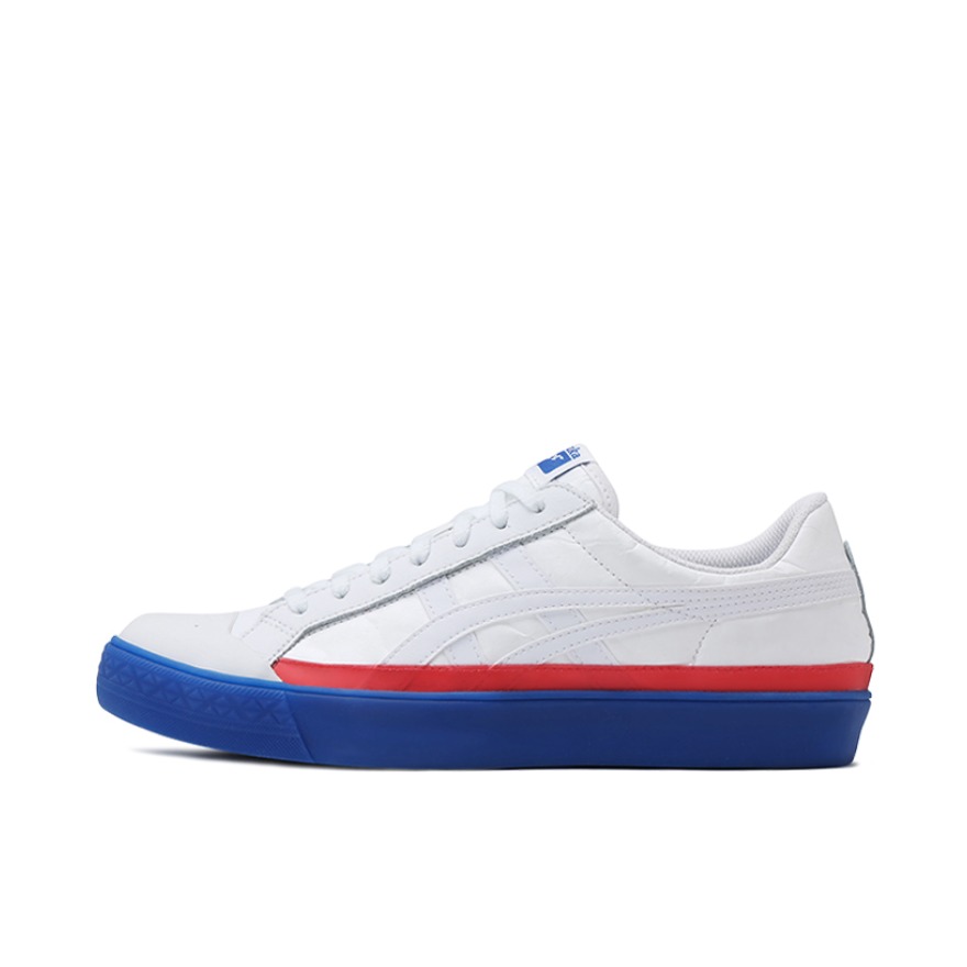 推荐商品：Onitsuka Tiger Fabre Classic 耐磨 舒适轻便 复古 运动休闲鞋 白红蓝