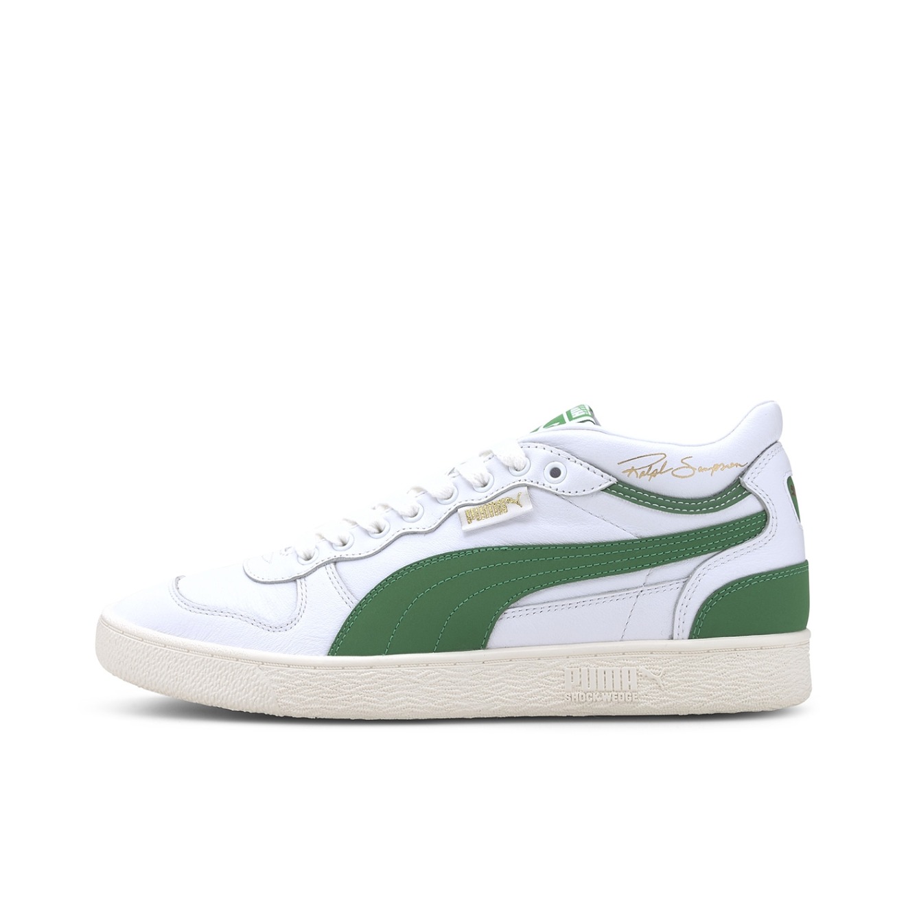 推荐商品：Puma/彪马 Ralph Sampson 板鞋 经典复古防滑耐磨减震透气防水垫 White Green 白绿/元年Mid