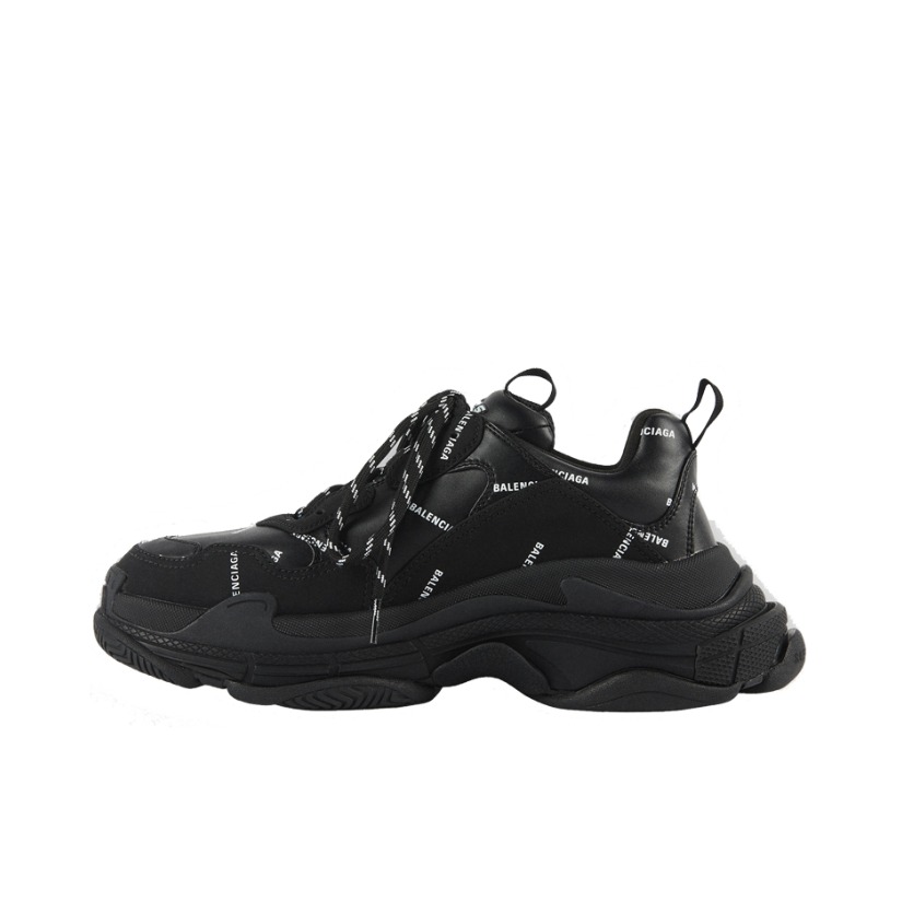 推荐商品：Balenciaga 巴黎世家  Triple S TRIPLE S CLEAR SOLE 复古简约 舒适百搭 防滑耐磨 减震轻便 厚底  圆头  网布  老爹鞋 黑/白