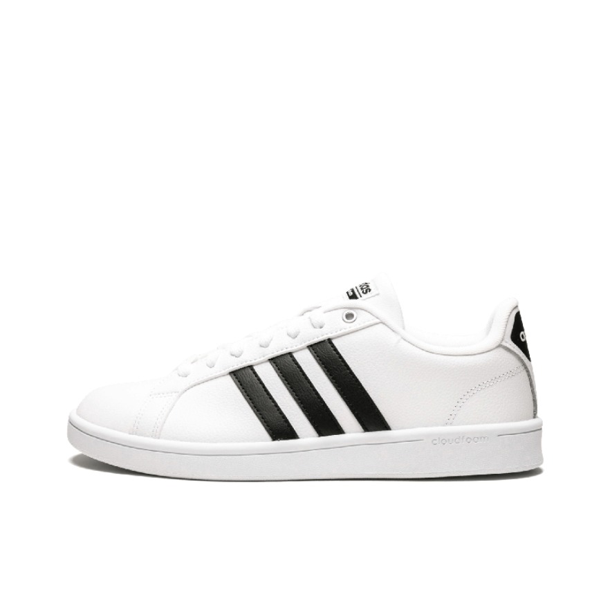 推荐商品：adidas NEO Advantage 板鞋 复古舒适百搭轻便透气防滑耐磨时尚轻运动包裹性 White/Black 白黑