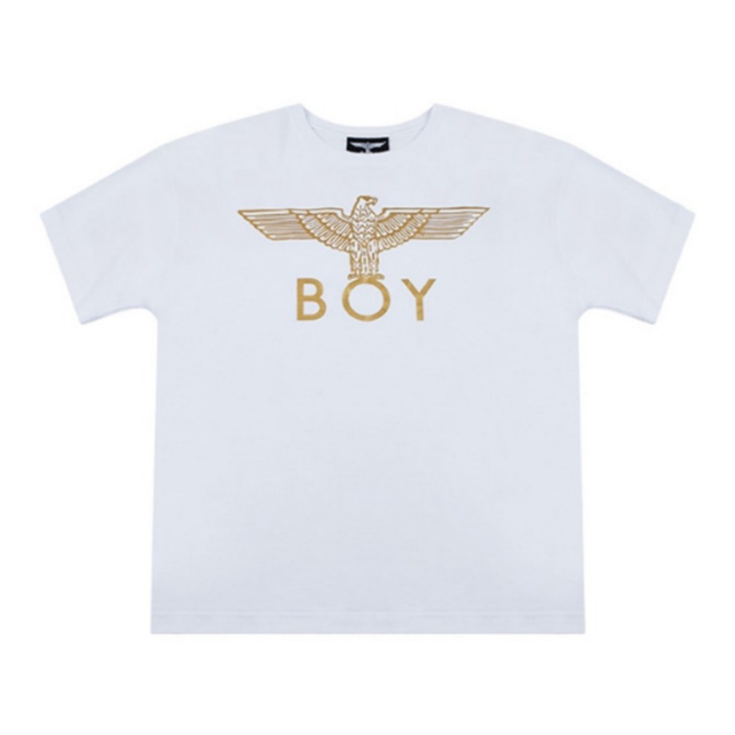 Boy London 英版烫金老鹰印花圆领短袖T恤 男女同款 B201NC602401