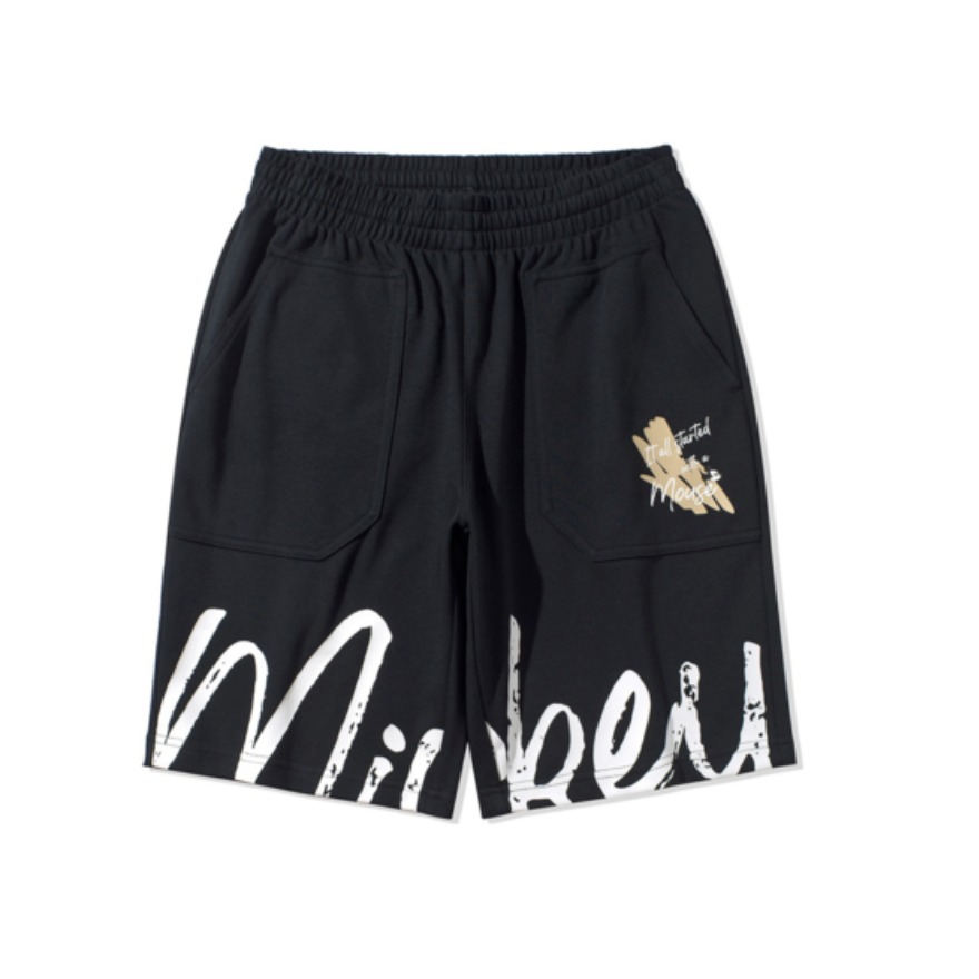 【蔡程昱同款】Li Ning x 迪士尼米奇 联名 休闲宽松运动短裤 AKSQ295