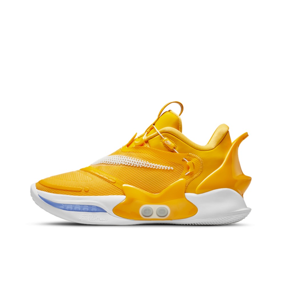 推荐商品：Nike Adapt BB 2.0 自动绑带 减震回弹 防滑耐磨 实战织物 支撑 包裹性 圆头 篮球鞋 Winner's Circle NBA 2K20/黄白