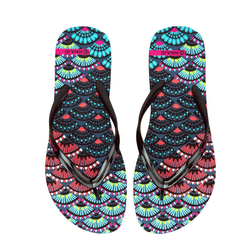 推荐商品：Decathlon/迪卡侬 Flip-Flops 120 时尚休闲 潮流 舒适 防滑耐磨 户外 速干 沙滩 外穿 人字拖 拖鞋 孔雀纹