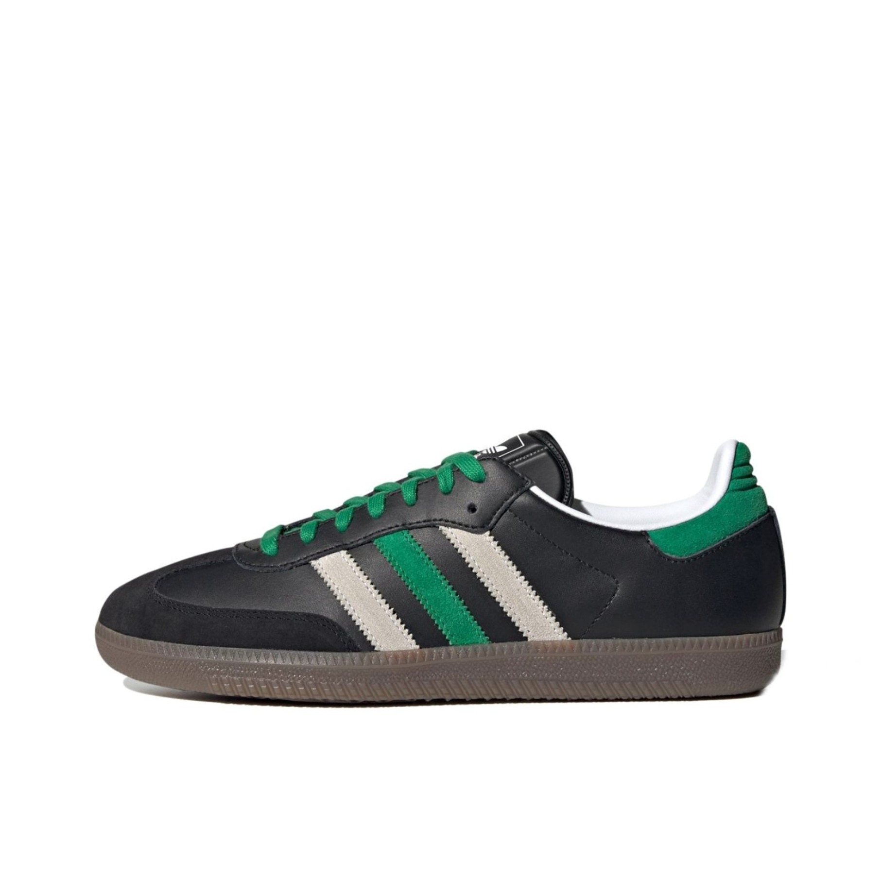 推荐商品：adidas Originals Samba OG T头鞋 板鞋 经典复古舒适百搭耐磨合成革圆头薄底贴合 黑白绿