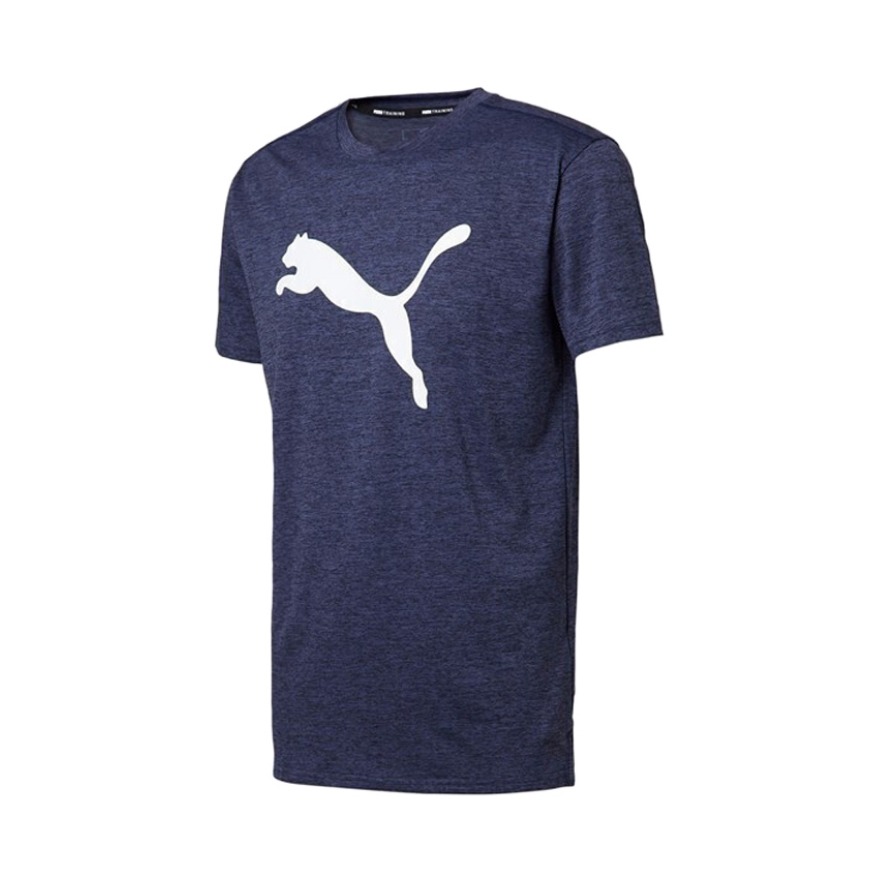 【赵继伟同款】Puma 圆领跑步短袖T恤 518382 蓝