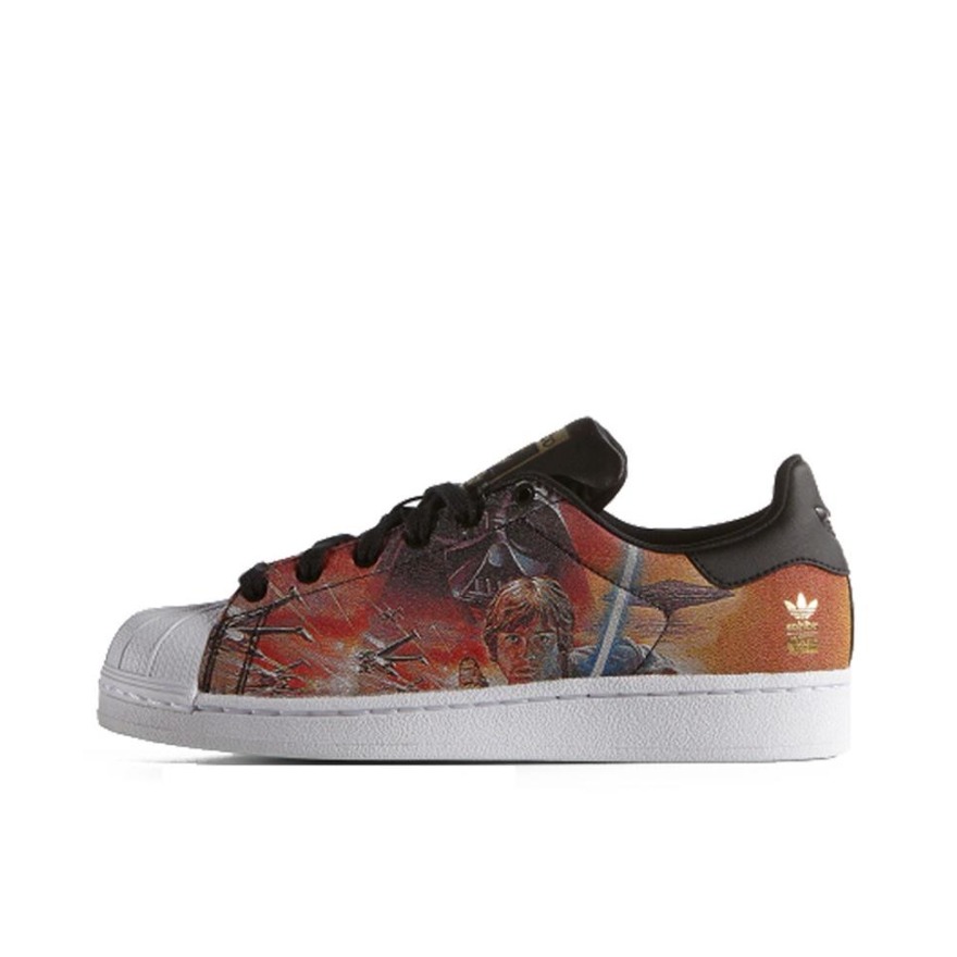 推荐商品：【宋雨琦同款】 adidas Originals Superstar 板鞋 轻便贝壳头薄底舒适百搭耐磨复古 星球大战联名/橙黄