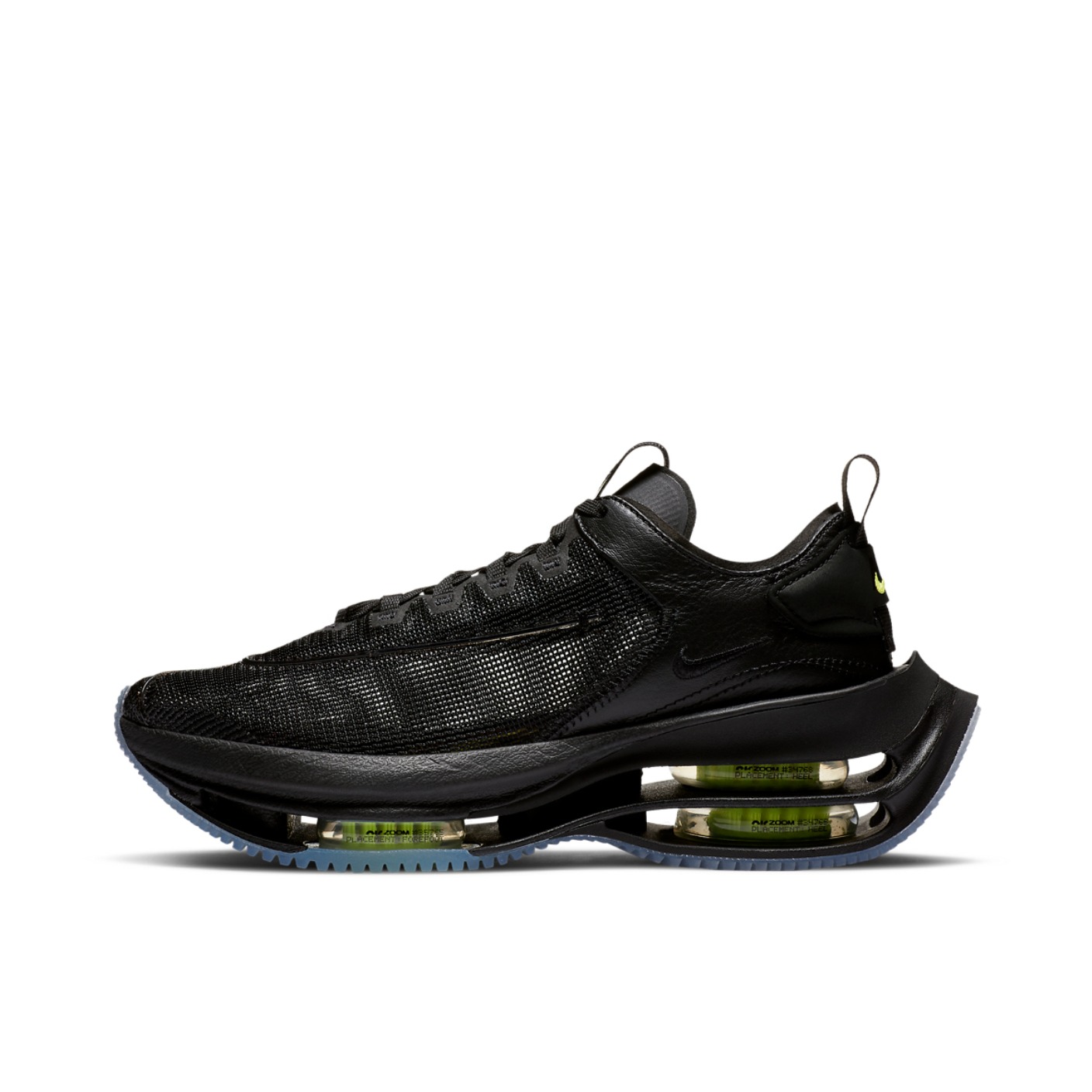 推荐商品：Nike Zoom Double Stacked 跑鞋 气垫缓震耐磨防滑舒适支撑简约休闲运动 Black Volt 黑魂