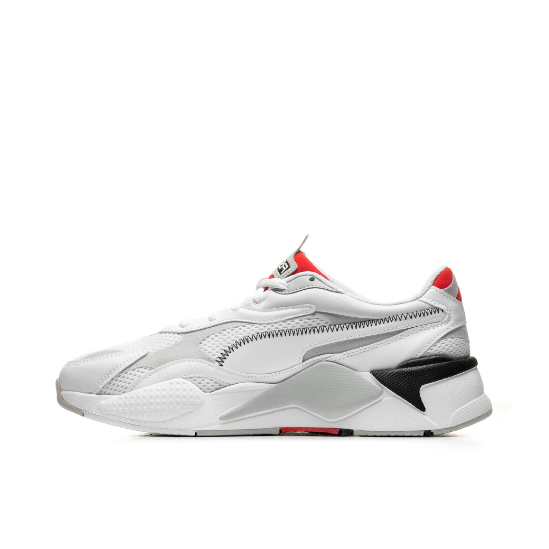 推荐商品：Puma/彪马 RS-X³ 运动休闲鞋 防滑耐磨舒适轻便网面透气厚底增高复古 白灰红黑