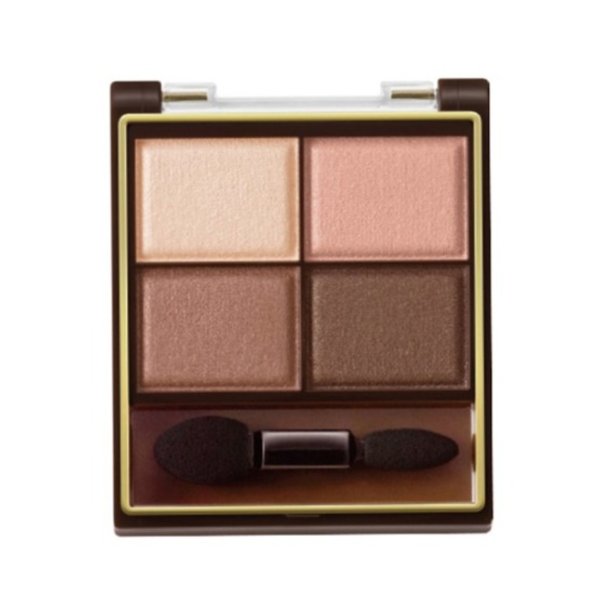 推荐商品：Excel 四色哑光眼影盘 微珠光不晕染 4.3g