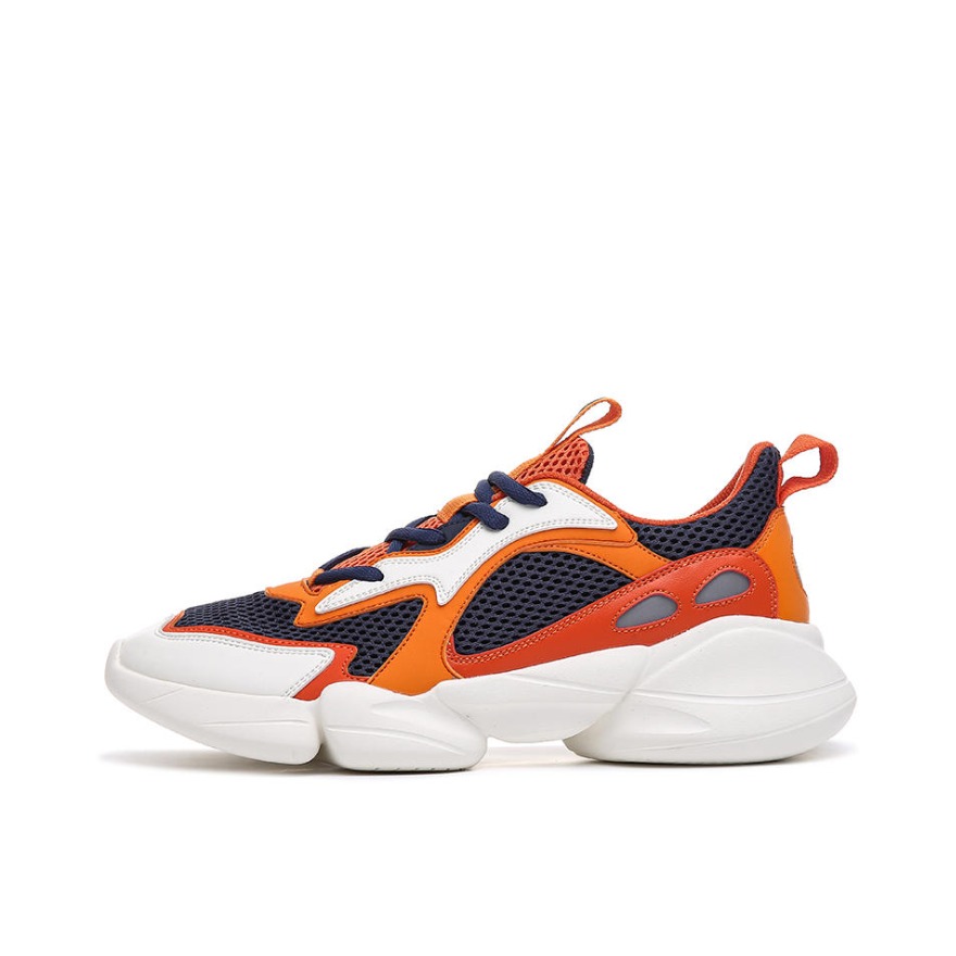 推荐商品：鸿星尔克 运动系列 休闲鞋 51120214110 藏青/橙色