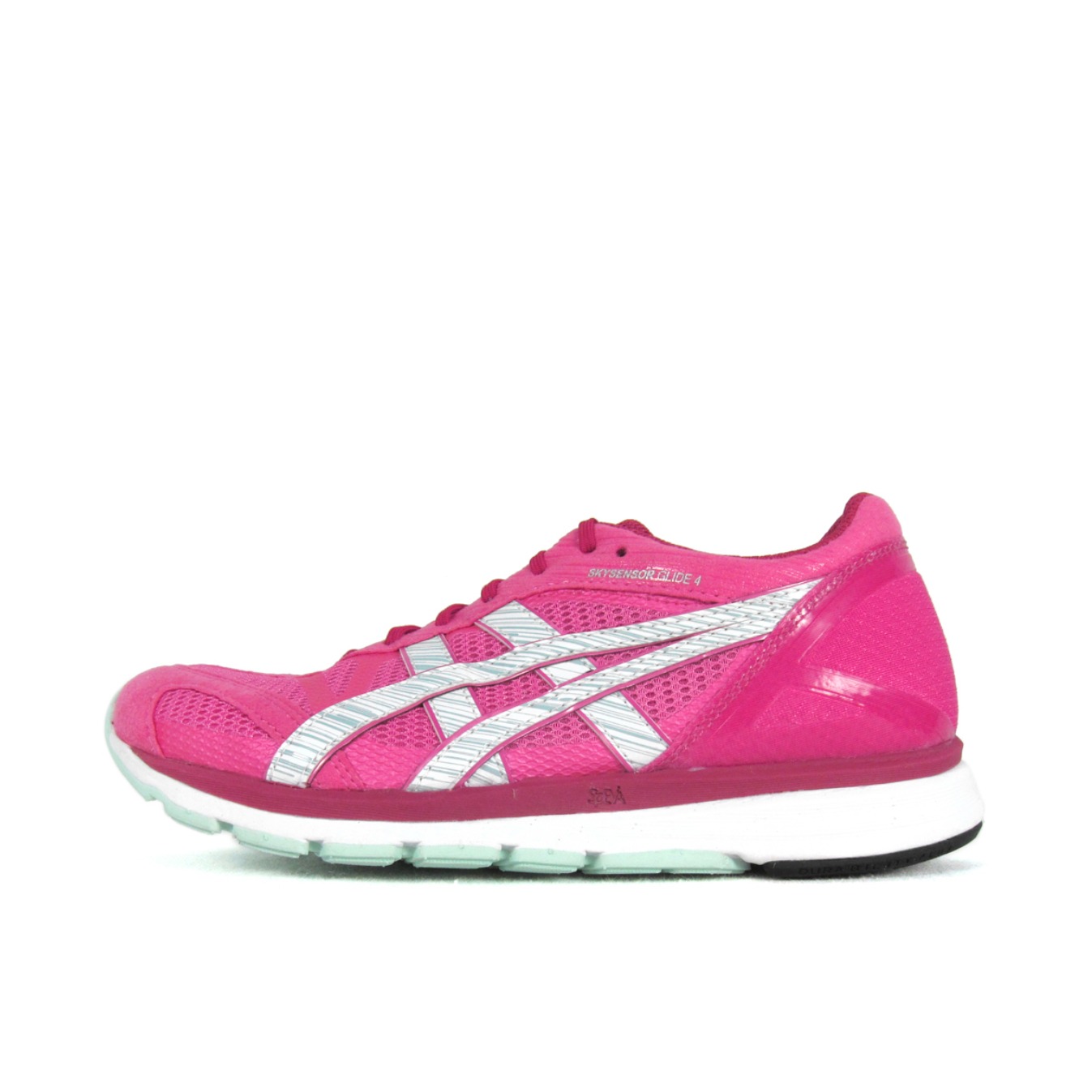 推荐商品：Asics/亚瑟士 Skysensor Glide 4 防滑耐磨 透气 跑鞋 Pink/White 粉色