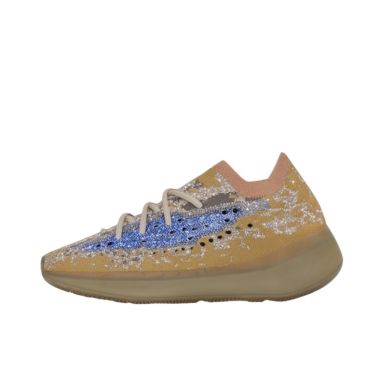 推荐商品：adidas Yeezy Boost 380 V3 防滑耐磨 透气 减震 椰子 运动休闲鞋 Reflective Blue Oat 满天星/蓝棕燕麦
