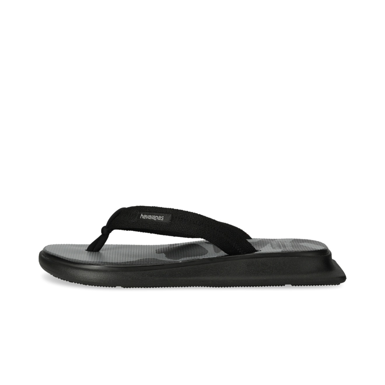推荐商品：Havaianas 巴西经典 时尚潮流 舒适轻便 防滑耐磨 沙滩 运动 外穿 人字拖 拖鞋 Havaianas × Mastermind Japan Zori Sandals 联名人字拖鞋/黑灰