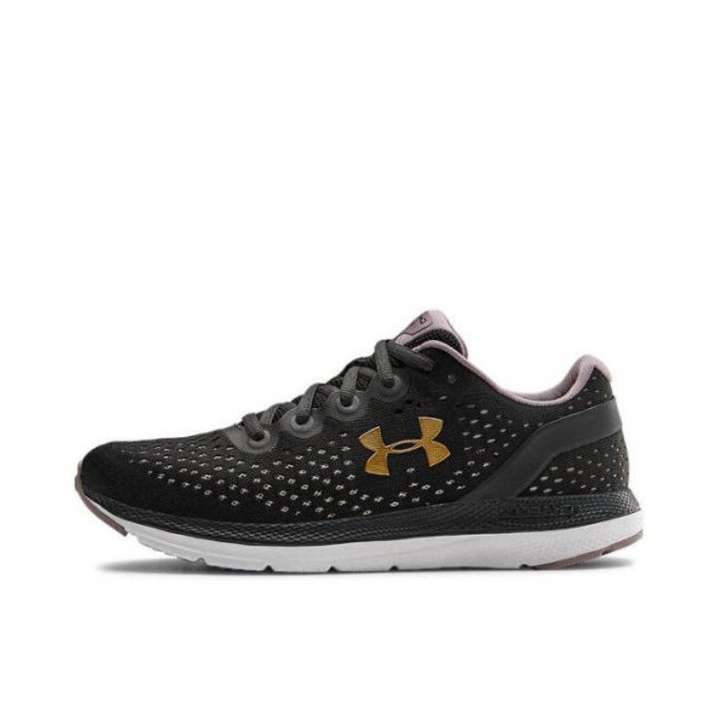 推荐商品：Under Armour/安德玛 Charged Impulse 健身训练 缓震 轻便透气 耐磨跑鞋 黑粉金