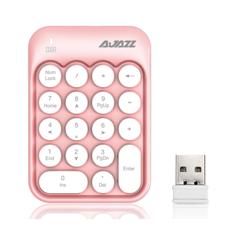 Ajazz/黑爵 AK18 无线2.4G薄膜键盘