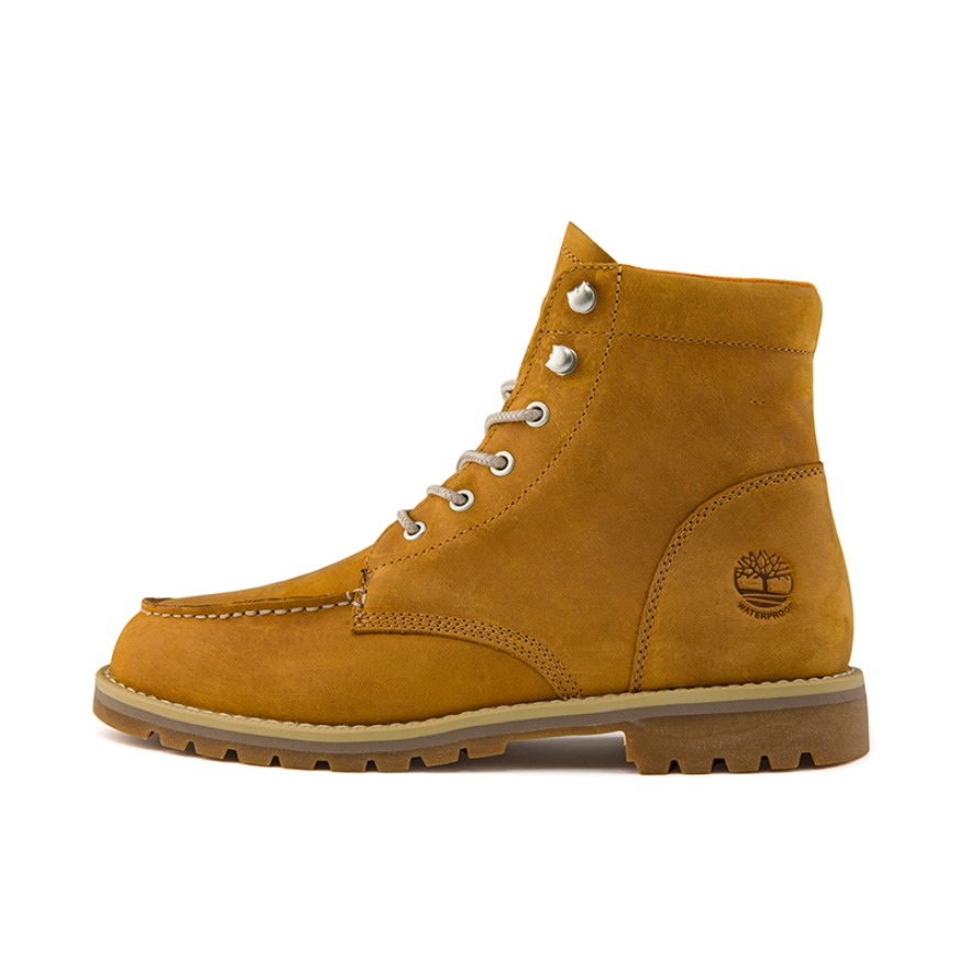 推荐商品：Timberland/添柏岚 防水 潮流复古 防滑耐磨 短筒 皮革 工装风 踢不烂 马丁靴 A2EE3 小麦色