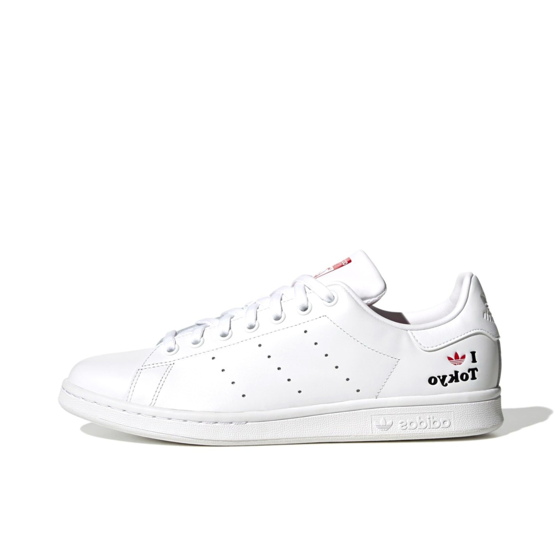 推荐商品：adidas Originals Stan Smith 板鞋 减震透气轻便低帮包裹性 白色/猩红/黑色