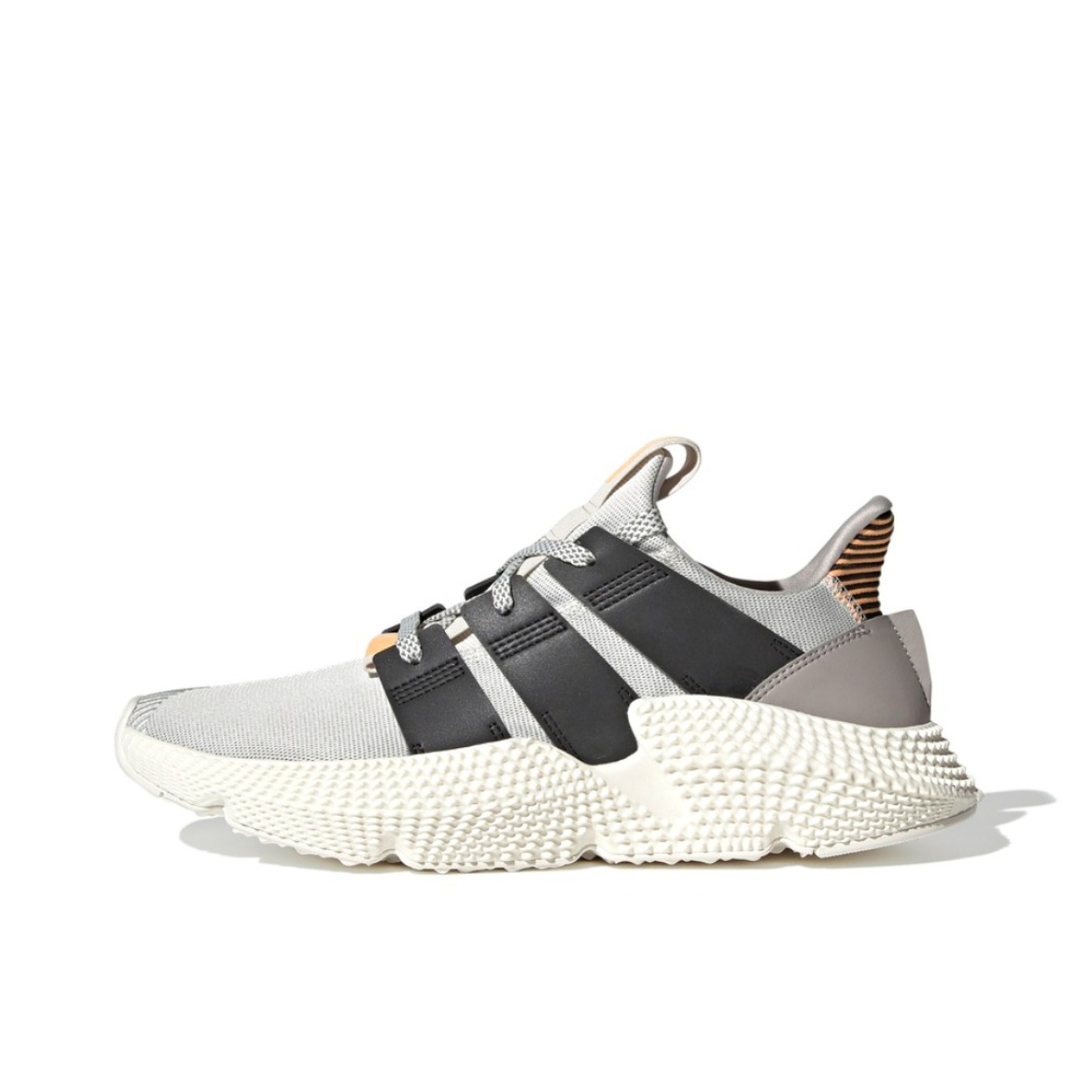 推荐商品：adidas  Prophere  舒适轻便 防滑耐磨 透气 复古简约 时尚潮流 运动休闲鞋 汉玉白/黑色/闪光橙