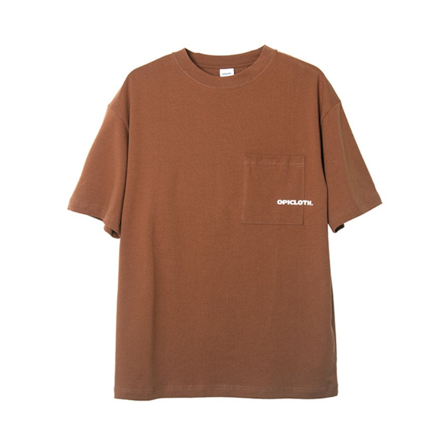 OPICLOTH POCKET T-SHIRT 圆领口袋印花短袖T恤 男女同款 180105