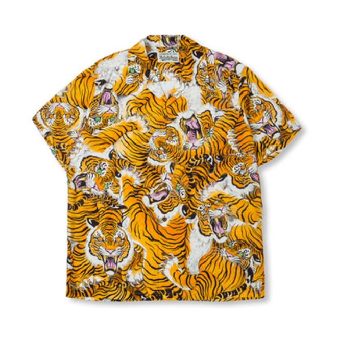 WACKO MARIA TIM LEHI HAWAIIAN SHIRT ( TYPE-1 )满印短袖衬衫 男女同款