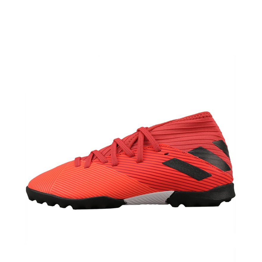 推荐商品：adidas Nemeziz 19.3 TF 中端 胶质碎钉 人造草地 训练 足球鞋 红色/黑色
