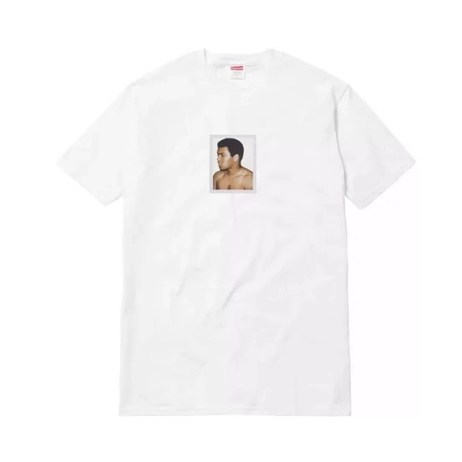 Supreme Ali Warhol Tee 拳王阿里人物印花短袖T恤 男女同款