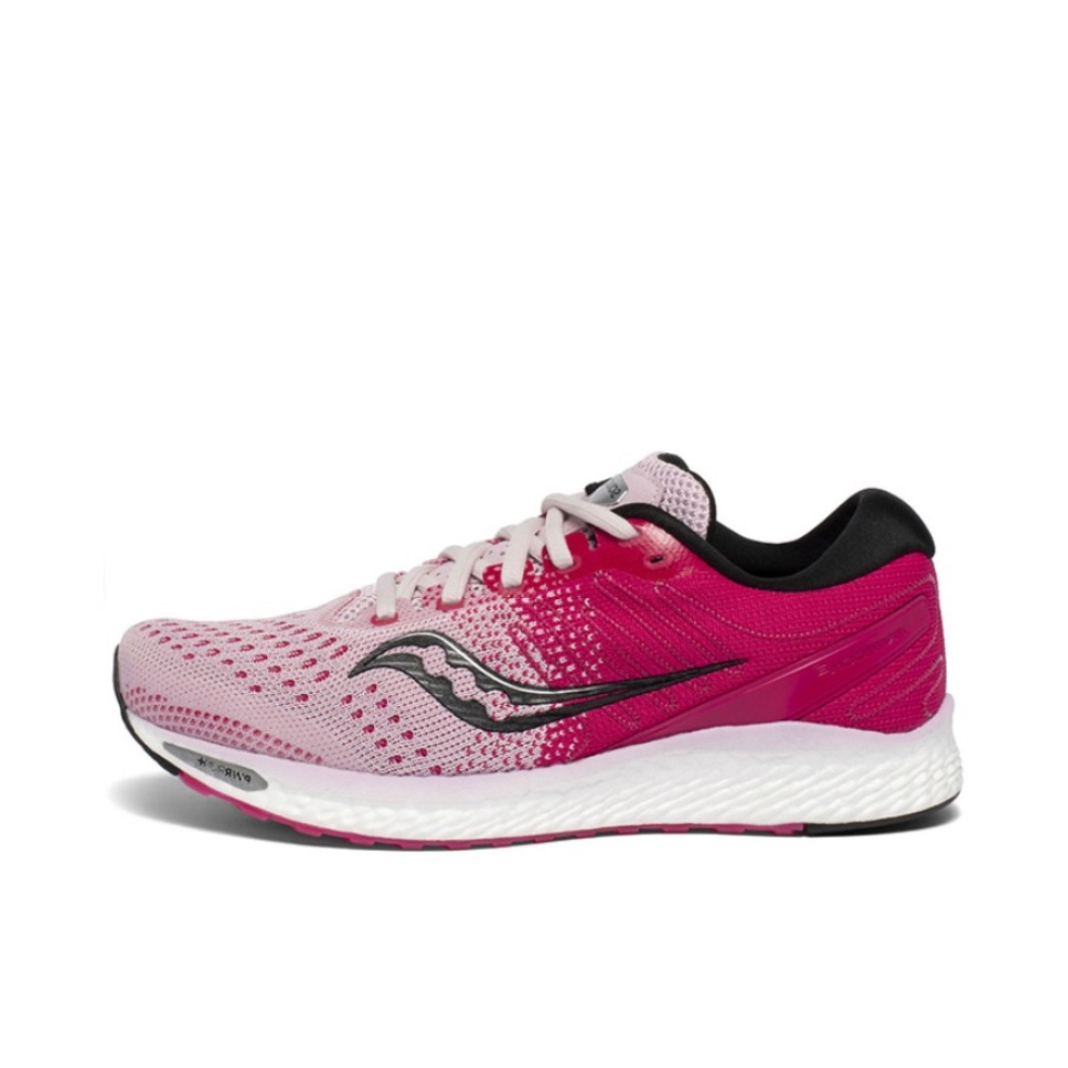推荐商品：Saucony/索康尼 Freedom 自由 3 缓震 轻便透气 魔术贴 网布 低帮 跑鞋 玫红/粉色