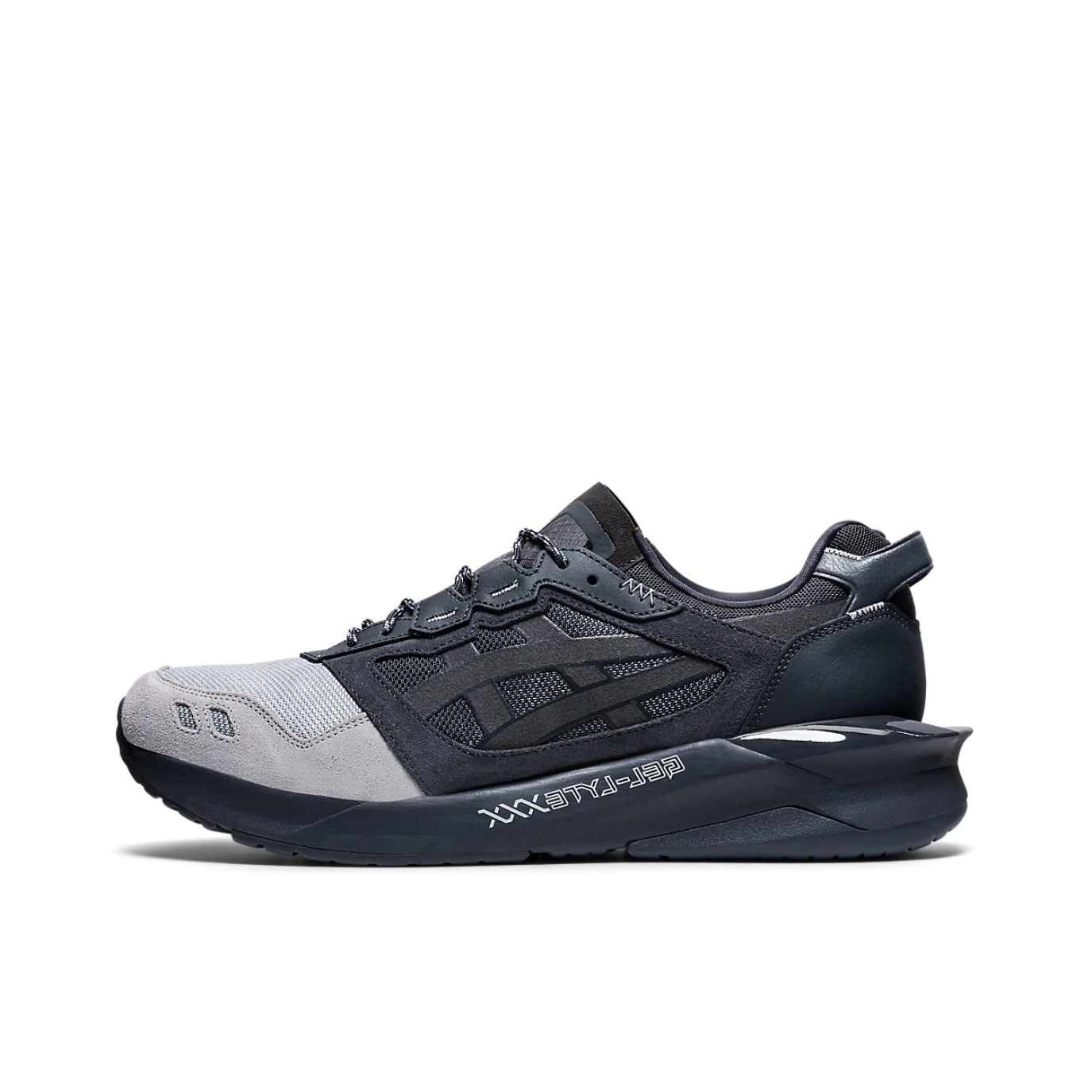 推荐商品：Asics/亚瑟士 Gel-Lyte XXX 跑鞋 网布网面透气减震防滑耐磨拼接 黑色/银灰