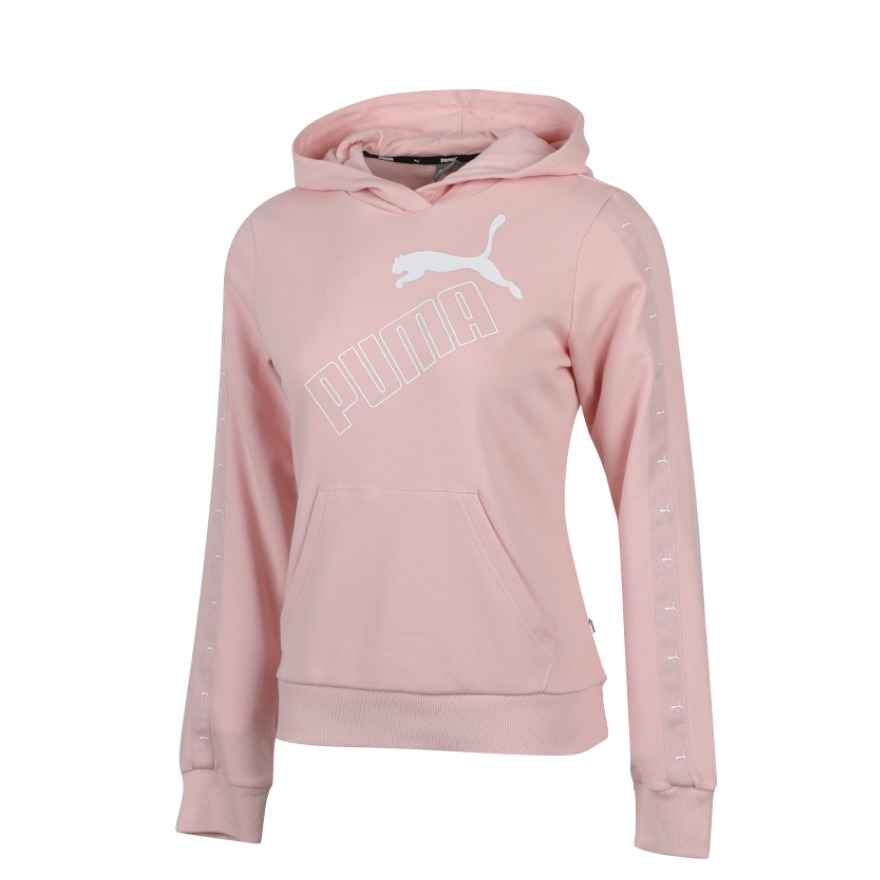 Puma 运动衫针织宽松长袖连帽串标夹克 男女同款 586595