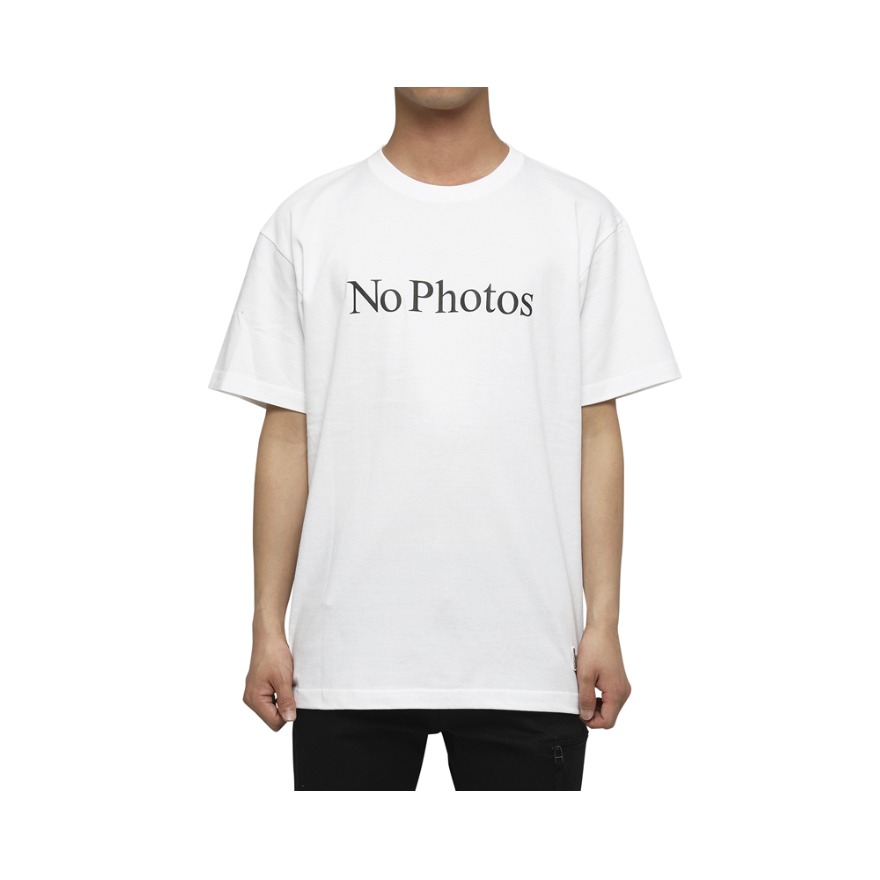 FR2 NO PHOTOS 禁止拍照字母印花宽松短袖T恤 男女同款