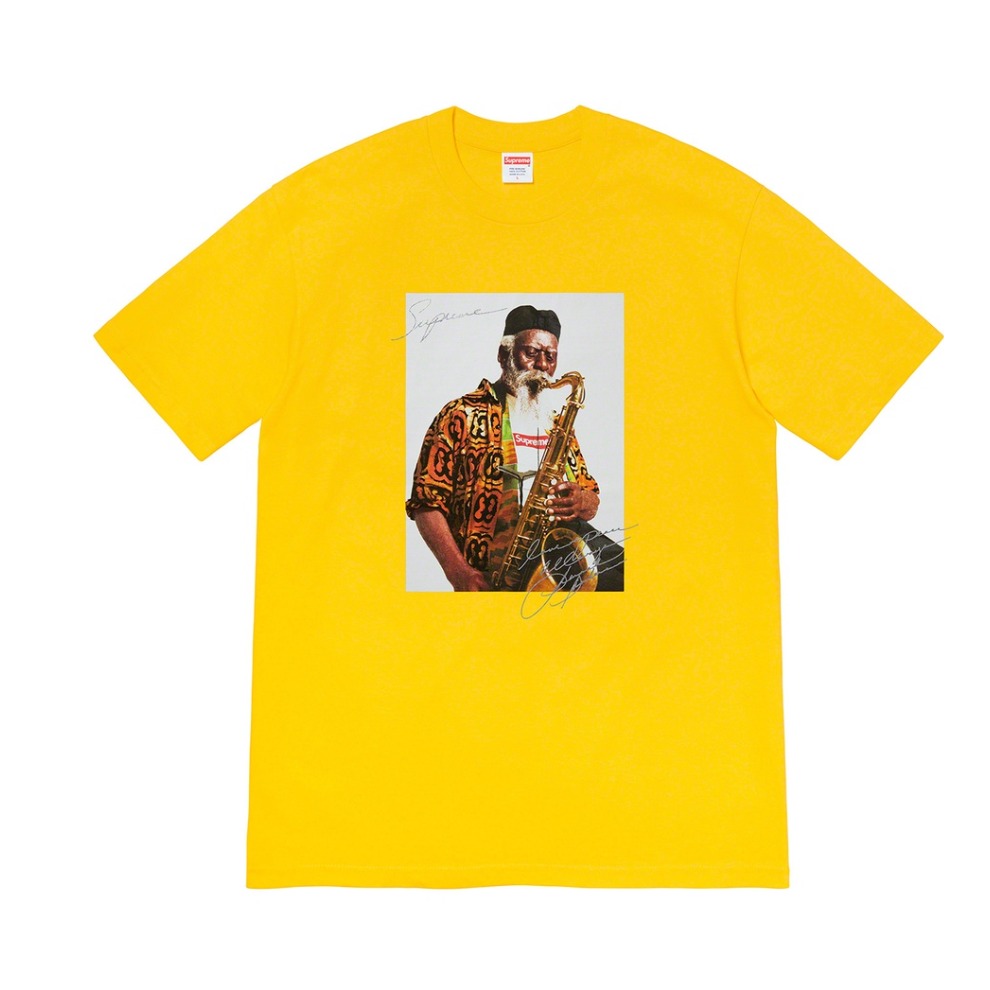 Supreme Week 1 Pharoah Sanders Tee萨克斯人物头像圆领短袖T恤