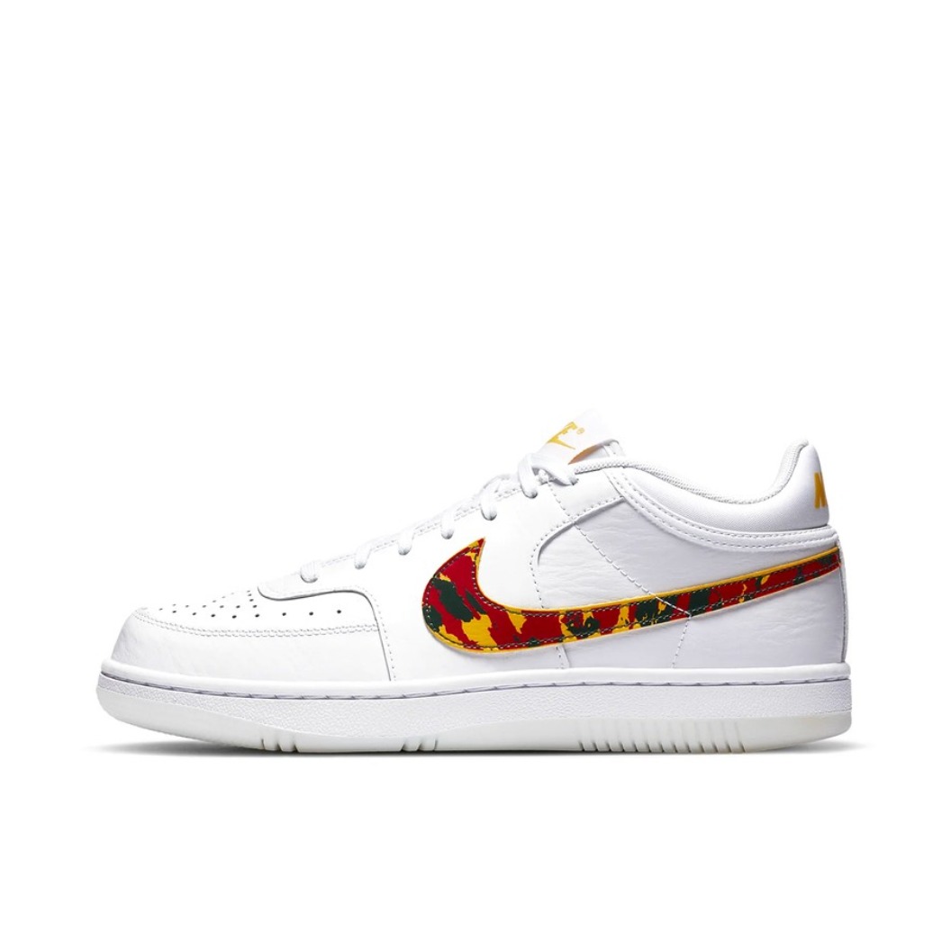 推荐商品：Nike 3/4 Sky Force 防滑耐磨 圆头 包裹性 合成革 潮流休闲 舒适百搭 板鞋 迷彩勾/白色