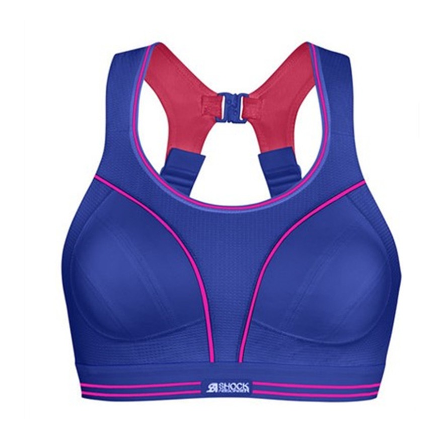 推荐商品：shock absorber 跑步文胸 蓝粉