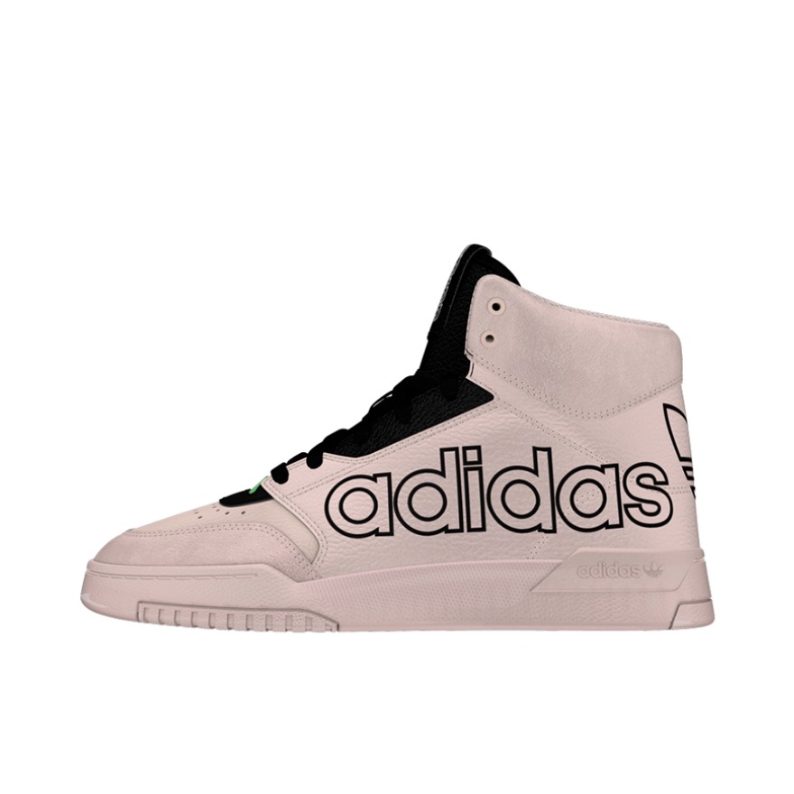 推荐商品：adidas Originals Drop Step 板鞋 复古耐磨透气舒适百搭 字母Logo/浅粉/黑色/粉黑
