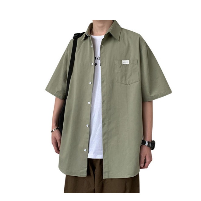 Nelly 日系潮牌宽松衬衫 HZZ063027CYMJ