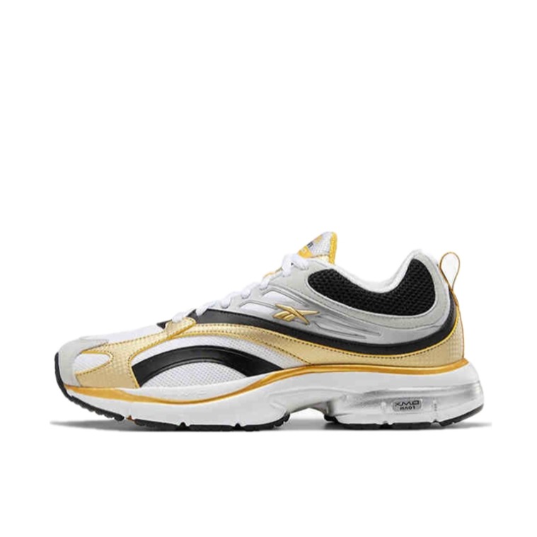 推荐商品：Reebok/锐步 Premier 1000 舒适 耐磨 织物 合成革 运动休闲鞋 白色/黄色