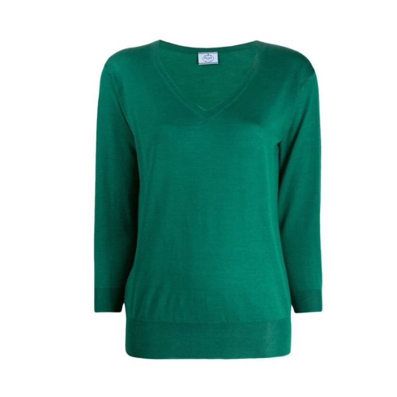 普拉达（PRADA） v领毛衣 男女同款