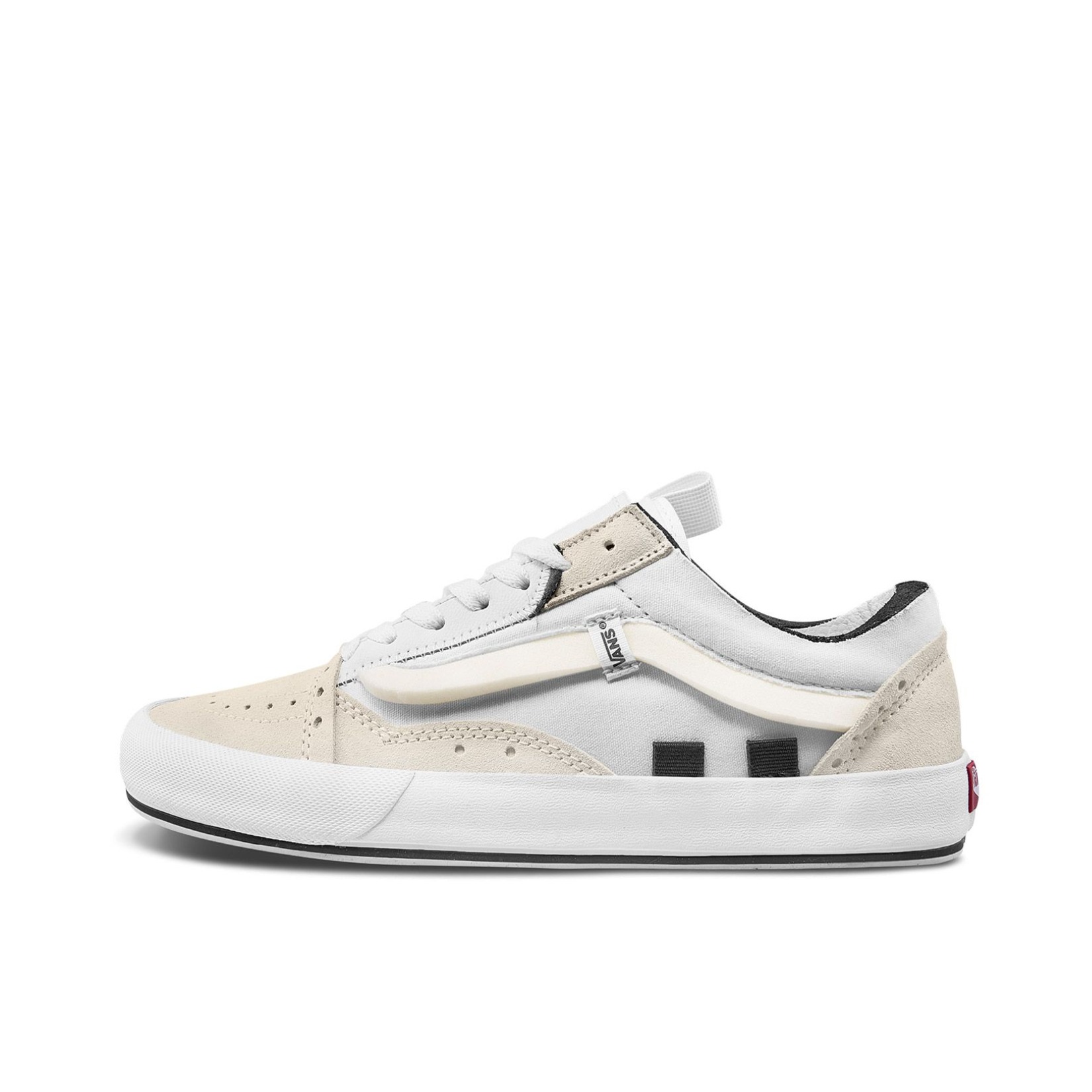 推荐商品：Vans/范斯 Old Skool 滑板鞋 板鞋 轻便防滑复古舒适经典 解构/米白解构