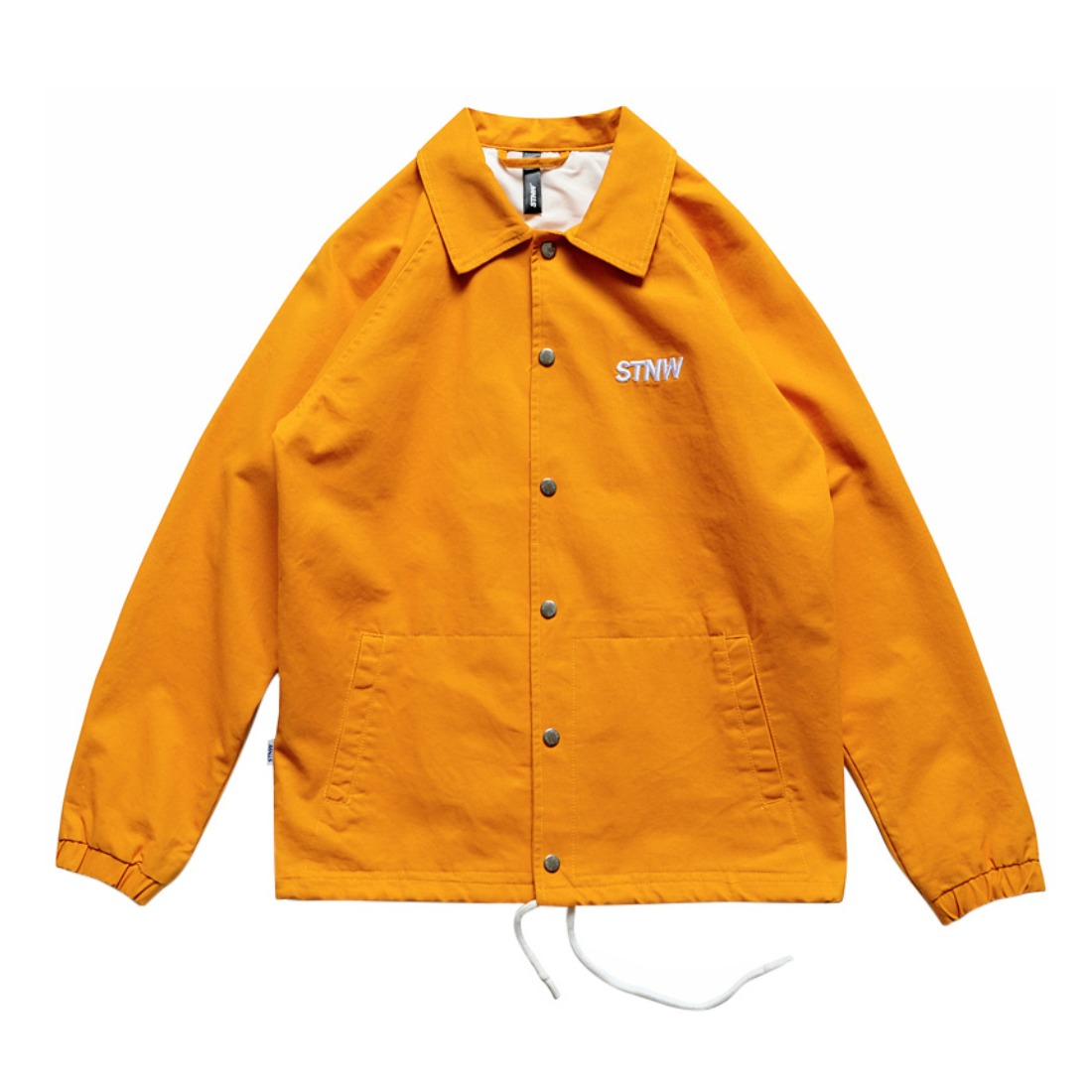 STNW 国潮秋冬日系街头嘻哈刺绣以下克上教练夹克 男女同款