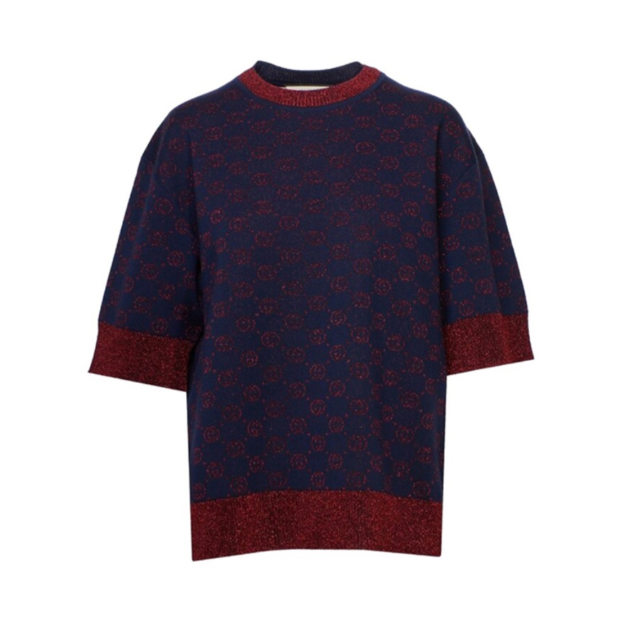 Gucci古奇  GG LOGO金银丝毛衣 男女同款 605920XKA