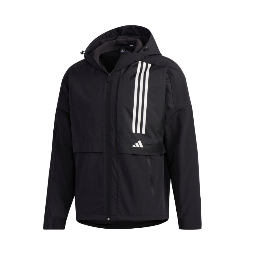 adidas 运动型格梭织防风连帽夹克 男女同款 FM9400