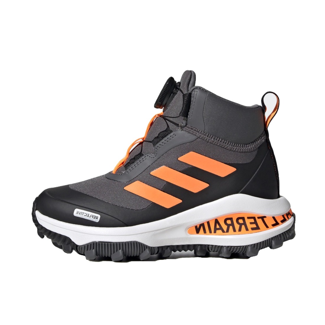 推荐商品：adidas FortaRun BOA ATR BTW 防滑耐磨 舒适透气 童鞋 小童/黑色/灰色/橙色