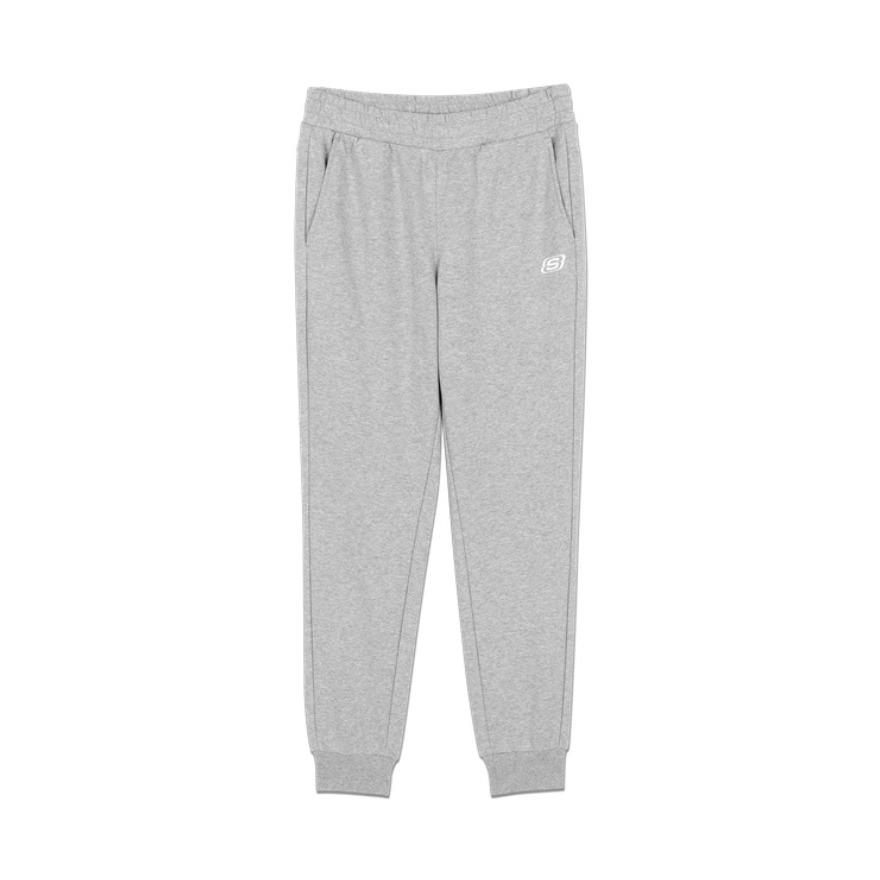 Skechers 运动针织束脚收口保暖休闲长裤 L320M155