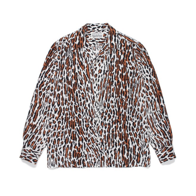 WACKO MARIA LEOPARD OPEN COLLAR 豹纹衬衫 男女同款