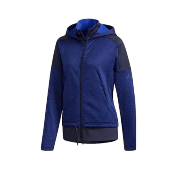 adidas 加绒保暖连帽拉链夹克 男女同款 CZ2182