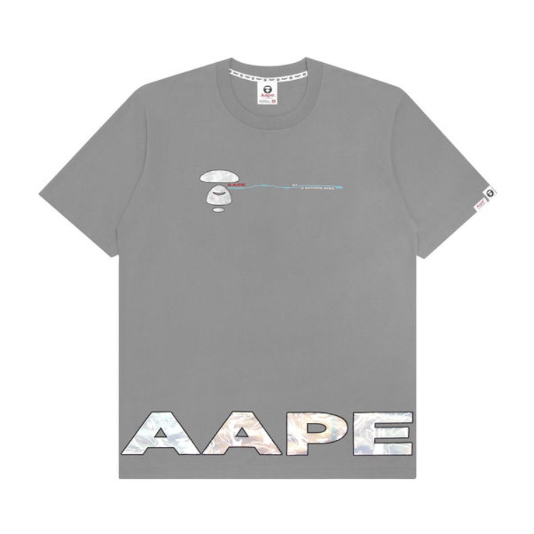 【超酷电玩】Aape 反光幻彩迷彩猿颜印花短袖T恤 0449