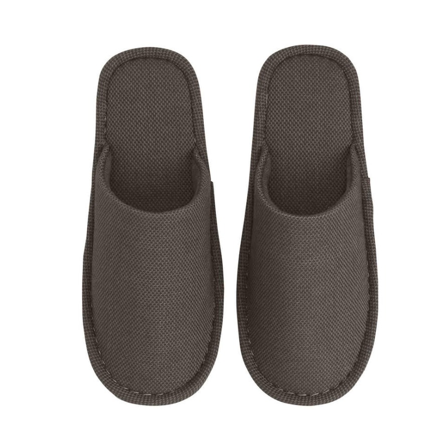 MUJI 棉方平组织拖鞋 A7A0123